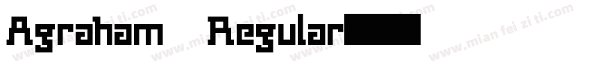 Agraham Regular字体转换